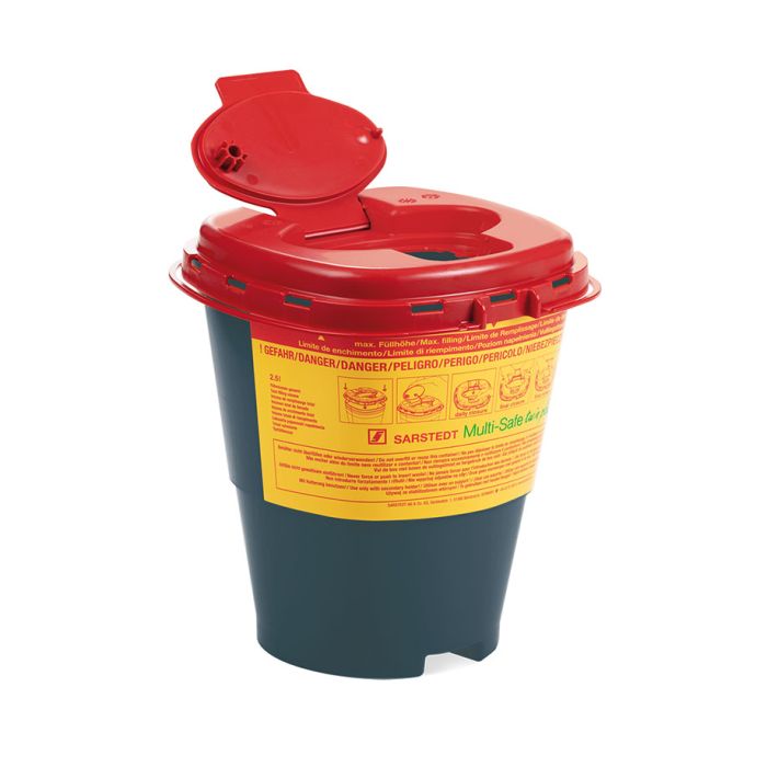 Kanülenabwurfbehälter 2,5 Ltr. Multi-Safe twin plus 2500 REC