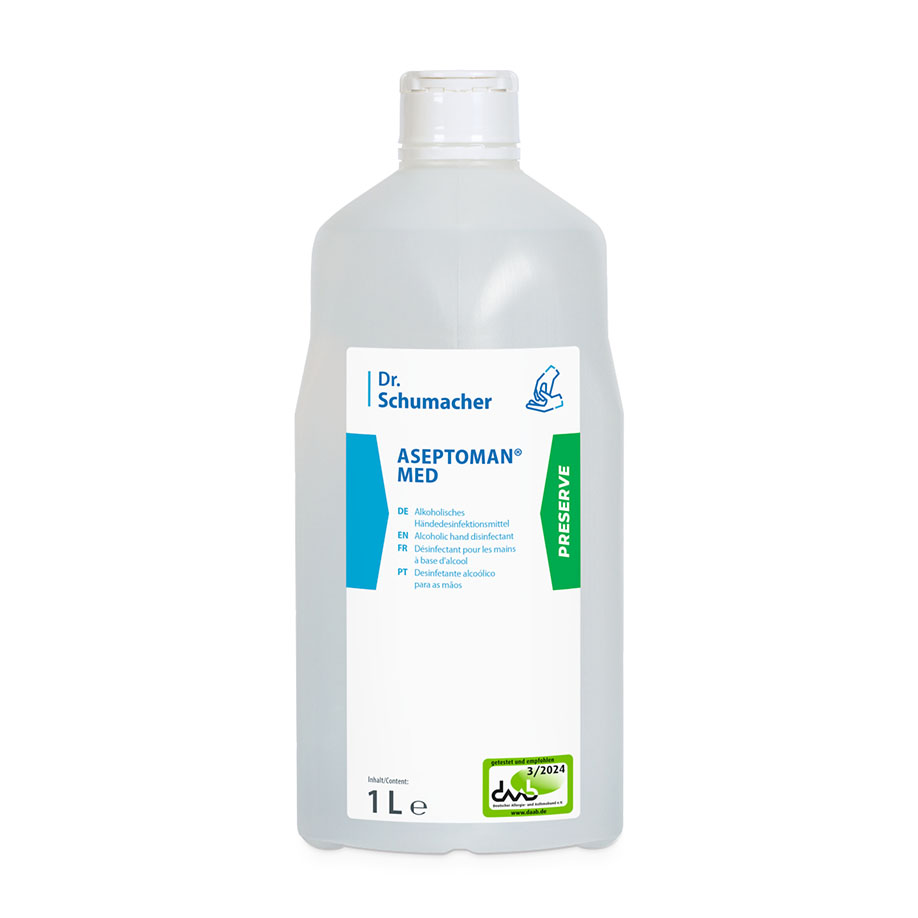 Aseptoman med 1 Ltr. Spenderflasche Händedesinfektion