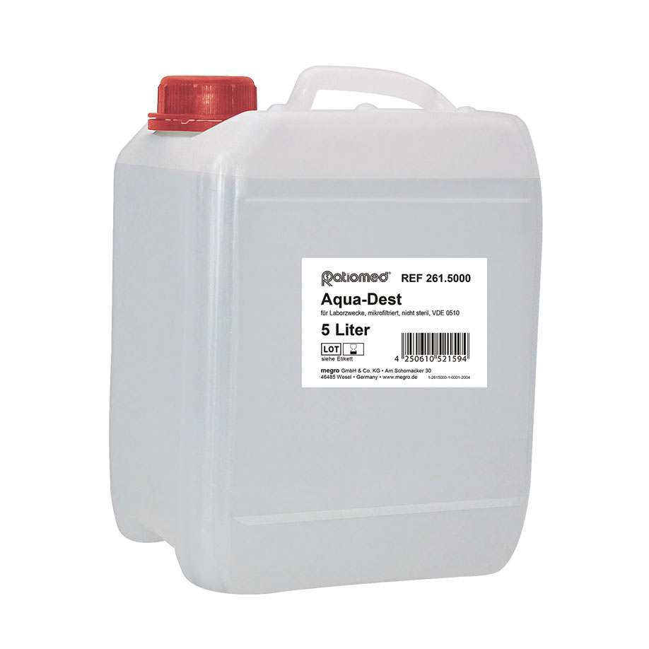 Aqua-Dest 5 Ltr. ratiomed Laborwasser