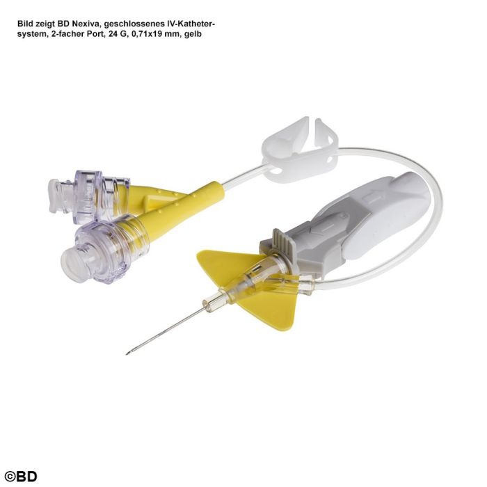 BD Nexiva, geschlossenes IV-Katheter- system, 2-facher Port, 18 G, 1,31x32 mm