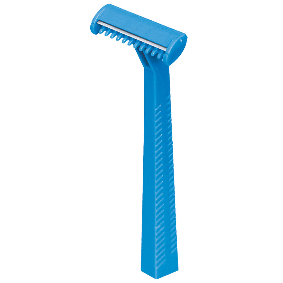 Einmal-Rasierer unsteril einschneidig blau (100 Stck.)