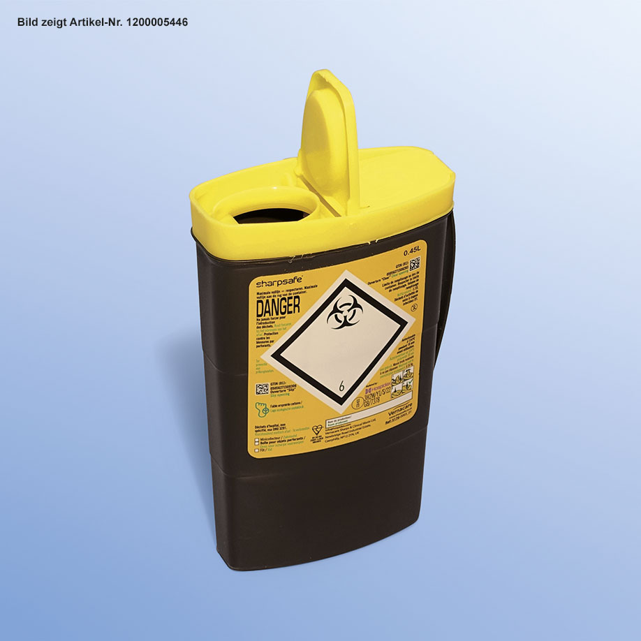 Abwurfbehälter Sharpsafe Exchange 0,45 Ltr., 5. Generation
