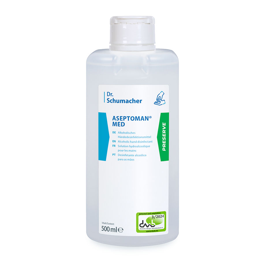 Aseptoman med 500 ml Spenderflasche Händedesinfektion
