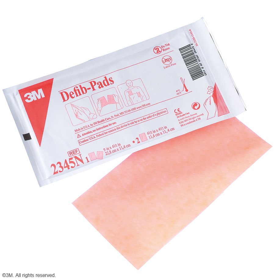 3M Defibrillations-Auflagen, 11,4 x 15,2 cm (10 Paar)